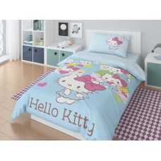 Постельное белье Hello Kitty "Сердечко", Hello Kitty, Ранфорс, НордТекс