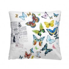 Декоративная подушка "Бабочки", Полиэстер, НордТекс